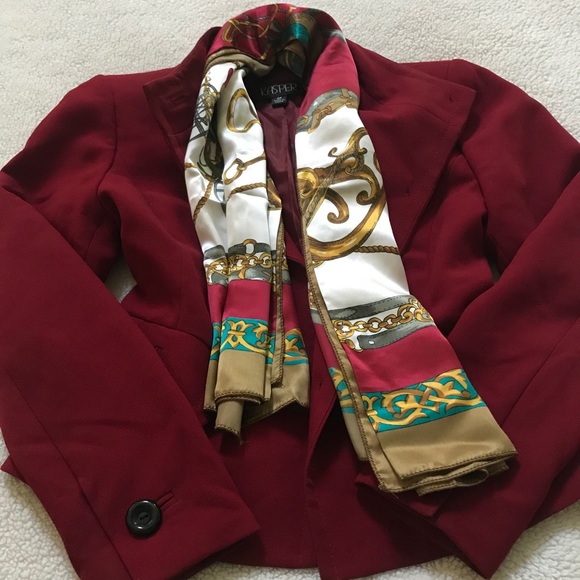 Kasper Burgundy Blazer- Nice! - Picture 8 of 8